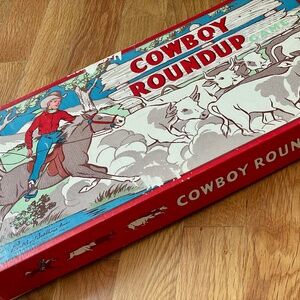 Vintage Cowboy Roundup Board Game